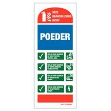 Poederblusser gebruiksaanw. PP 80x200mm